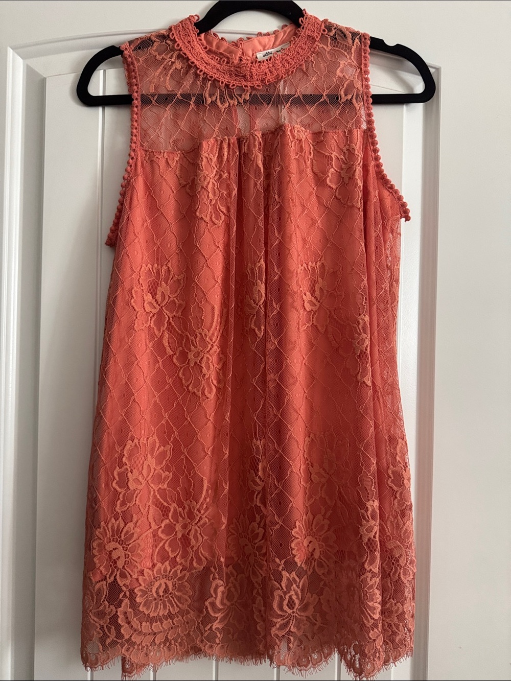 Peach lace Women's Top